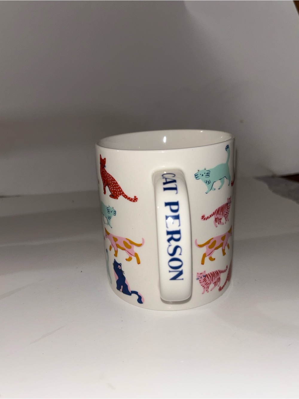 Ceramic Cat Pattern Mug in Multicolor - Picture 2 of 3